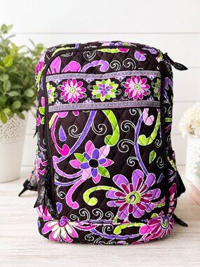 Vera Bradley Midtown Convertible Backpack Hunters Green/Pink 
Retired Vera Bradley backpack retired Botanica pattern | eBay main image 4